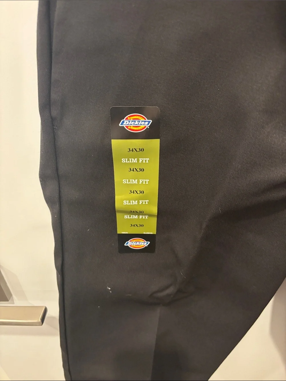 Dickie’s Men's 34x30 Black Work Pants - Classic Straight Fit